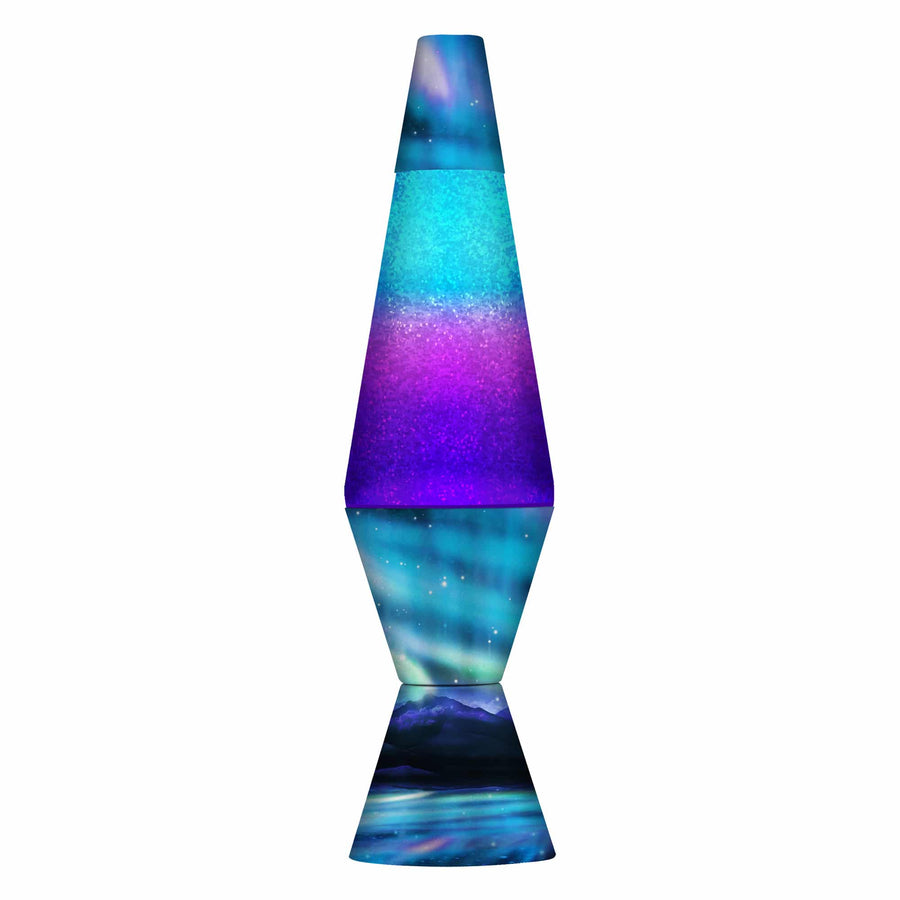 14.5″ LAVA LAMP COLORMAX NORTHERN LIGHTS – GLITTER X3