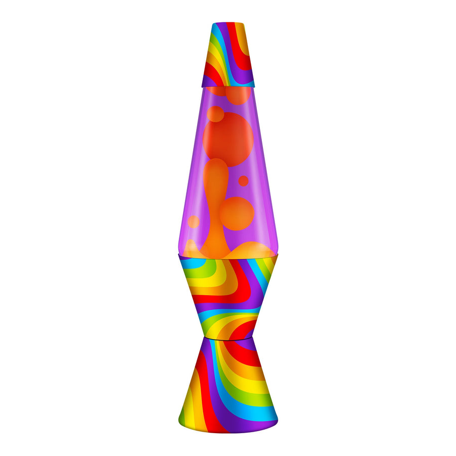 14.5″ LAVA LAMP FLOWING COLOR BANDS W8